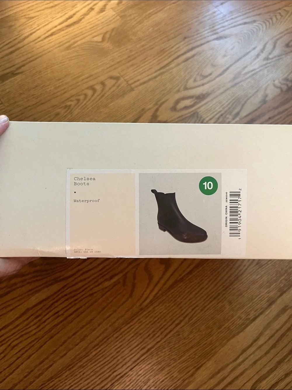 a new day Black Chelsea Rain Ankle Boots